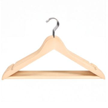 Songmics Drvena vješalica 44.5x23x1.2 cm smeđa