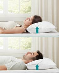 Songmics Jastuk za krevet 40x80x12 cm bijela