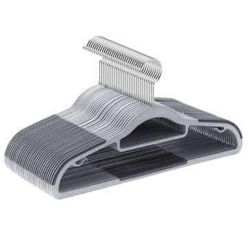 Songmics Vješalice za odjeću 42x21.5x0.5 cm siva