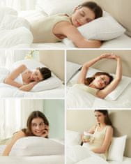 Songmics Jastuk za krevet 40x80x12 cm bijela