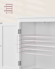 Songmics Kupaonska ormarić 30x60x110 cm Bijela