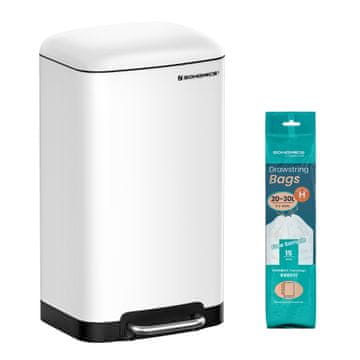 Songmics Kanta za otpad 345x325x615 cm bijela