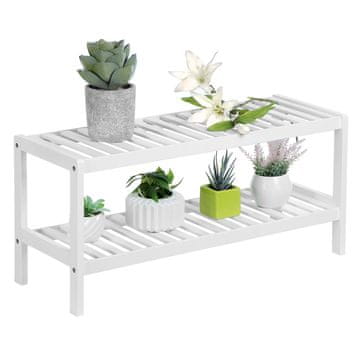 Songmics Stalak za cipele 2 razine 70x26x33 cm bijela