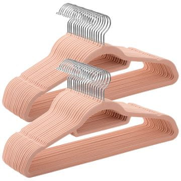Songmics Vješalice za odjeću 427x06x22 cm ružičasta