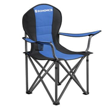 Songmics Kamp stolica 92x57x104 cm plava