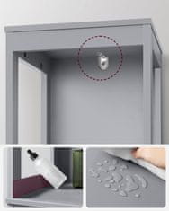 Songmics Kupaonska ormarić 30x30x1415 cm Siva