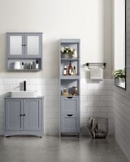 Songmics Kupaonska ormarić 30x30x1415 cm Siva