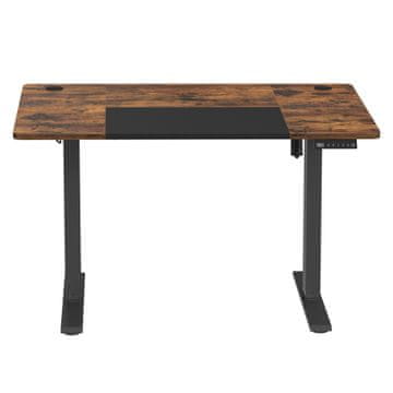 Songmics Stojeći stol 120x60x72-120 cm smeđa