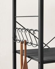 Songmics Kuhinjska polica na kotačima 40x60x89 cm smeđi metal