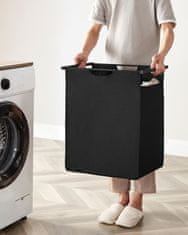 Songmics Košara za rublje 2 uklonjive vreće 73x33x72 cm smeđa