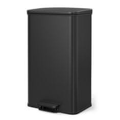 Songmics Kuhinjski koš za otpad 34.5x32x59.5 cm crna čelik