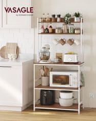 Songmics Kuhinjska polica 40x80x170 cm smeđa