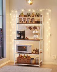 Songmics Kuhinjska polica 40x80x170 cm smeđa