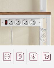 Songmics Kuhinjska polica 40x80x170 cm smeđa