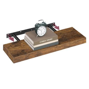 Songmics Zidna polica LWS26BX 60x20x38 cm smeđa