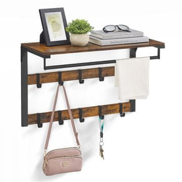 Songmics Stalak za kapute LCR101B01 65x30x42 cm crna