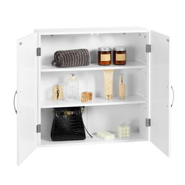 Songmics Zidni ormarić 60x18x60 cm bijela