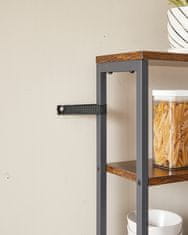 Songmics Kuhinjska polica 40x80x167 cm smeđa