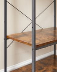 Songmics Kuhinjska polica 40x80x167 cm smeđa