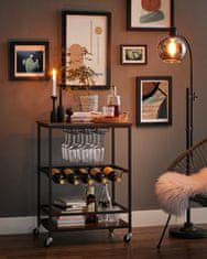 Songmics Kuhinjski kolica 60x40x82 cm smeđa