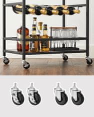 Songmics Kuhinjski kolica 60x40x82 cm smeđa