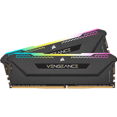 Corsair Vengeance RGB PRO SL memorija, DDR4, 16GB (2x8GB), 3200MHz, CL16, XMP 2.0 (AMD/Intel), UDIMM, crna (CMH16GX4M2E3200C16)