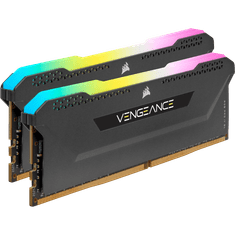 Corsair Vengeance RGB PRO SL memorija, DDR4, 16GB (2x8GB), 3200MHz, CL16, XMP 2.0 (AMD/Intel), UDIMM, crna (CMH16GX4M2E3200C16)