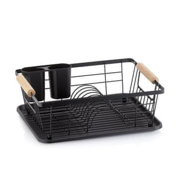 Kela Cjedilo za posuđe KL-11713 Rica metal black 35.0x28.0x13.0cm