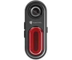 Navitel Flow BL800 biciklistička kamera sa svjetlom, 4K Ultra HD, WiFi, mikrofon, crna