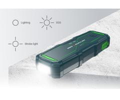 Navitel JS4000 3V1 jump starter, punjiva baterija, LED svjetlo, 24000mAh, USB Type-C, 2x USB Type-A, crna