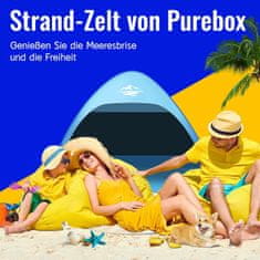 Nikcorp Pop-up šator za plažu za 3 osobe, automatsko rasklapanje, UV zaštita UPF 50+, 185x150x110 cm, lagan s transportnim ruksakom