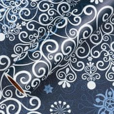 Nikcorp Samoljepljiva tapeta mandala, tamnoplava, 44,5 cm x 7 m, vodootporna vinilna folija za uređenje zidova i namještaja