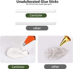 Nikcorp Patrone za vruće ljepilo 7 mm, 30 komada, prozirne, štapići za pištolj duljine 14 cm, za DIY projekte i popravke, SGS certifikat kvalitete