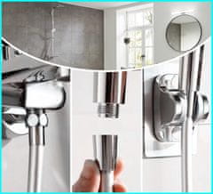 Nikcorp Tuš crijevo 150 cm, fleksibilno, glatko, srebrno, protiv uvrtanja, ojačano, 360° rotacija, PVC i nehrđajući čelik, standardni G 1/2" navoj