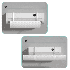 Nikcorp Deflektor za klima uređaj podesivi štitnik univerzalni 58-94,5 cm, bijeli teleskopski usmjerivač zraka, jednostavna montaža bez bušenja