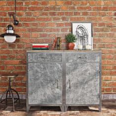 Nikcorp Samoljepljiva folija za namještaj i zidove, siva boja s izgledom betona, vodootporna PVC dekorativna folija, 40 cm x 12 m