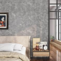 Nikcorp Samoljepljiva folija za namještaj i zidove, siva boja s izgledom betona, vodootporna PVC dekorativna folija, 40 cm x 12 m