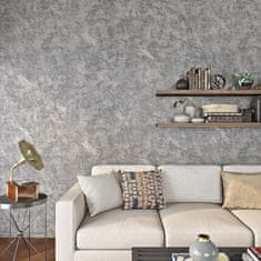 Nikcorp Samoljepljiva folija za namještaj i zidove, siva boja s izgledom betona, vodootporna PVC dekorativna folija, 40 cm x 12 m