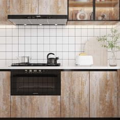 Nikcorp Samoljepljiva vinilna tapeta efekt drva smeđe-siva, vodootporna folija za renovaciju namještaja i kuhinje, 40x300 cm