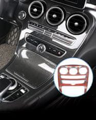 Nikcorp Maska središnje konzole za Mercedes-Benz W205 C-klasa i GLC X253 (2015-2018), dizajn karbonskih vlakana, ABS plastika