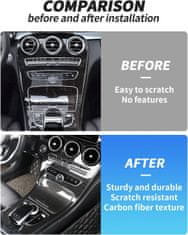 Nikcorp Maska središnje konzole za Mercedes-Benz W205 C-klasa i GLC X253 (2015-2018), dizajn karbonskih vlakana, ABS plastika