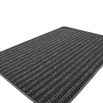 Nikcorp Otirač za cipele 60x90 cm, protuklizni ulazni tepih za prljavštinu i vlagu, niski profil, polipropilen, antracit crni