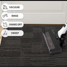 Nikcorp Otirač za cipele 60x90 cm, protuklizni ulazni tepih za prljavštinu i vlagu, niski profil, polipropilen, antracit crni