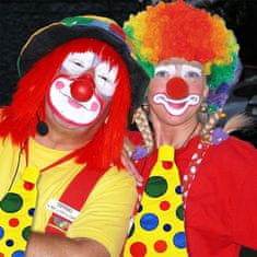 Nikcorp Afro perika crna za kostim, disco i klauna, guste kovrče od sintetičkih vlakana, univerzalna veličina za karneval i zabave