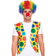 Nikcorp Afro perika crna za kostim, disco i klauna, guste kovrče od sintetičkih vlakana, univerzalna veličina za karneval i zabave