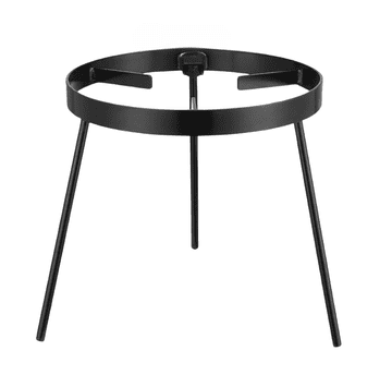 Nikcorp Stalak za kotlić i lonac, čelični tronožac za vatru, sklopivi držač za kamping i roštilj, crni, 34,5 x 25 cm