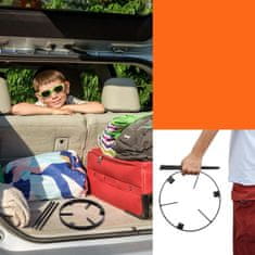 Nikcorp Stalak za kotlić i lonac, čelični tronožac za vatru, sklopivi držač za kamping i roštilj, crni, 34,5 x 25 cm