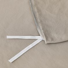 Nikcorp Pamučna posteljina 135x200 cm Renforce, bež khaki set s jastučnicom 80x80 cm, mekani pamuk, skriveni patentni zatvarač