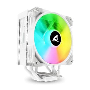 Sharkoon A50 RGB White Air hladnjak za CPU, 120 mm, PWM, 230 W, RGB, bijeli (A50 RGB White Air Cooler)