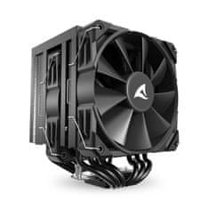 Sharkoon A60 Black Air hladnjak za CPU, 2x120 mm, PWM, 260 W, crni (A60 Black Air Cooler)